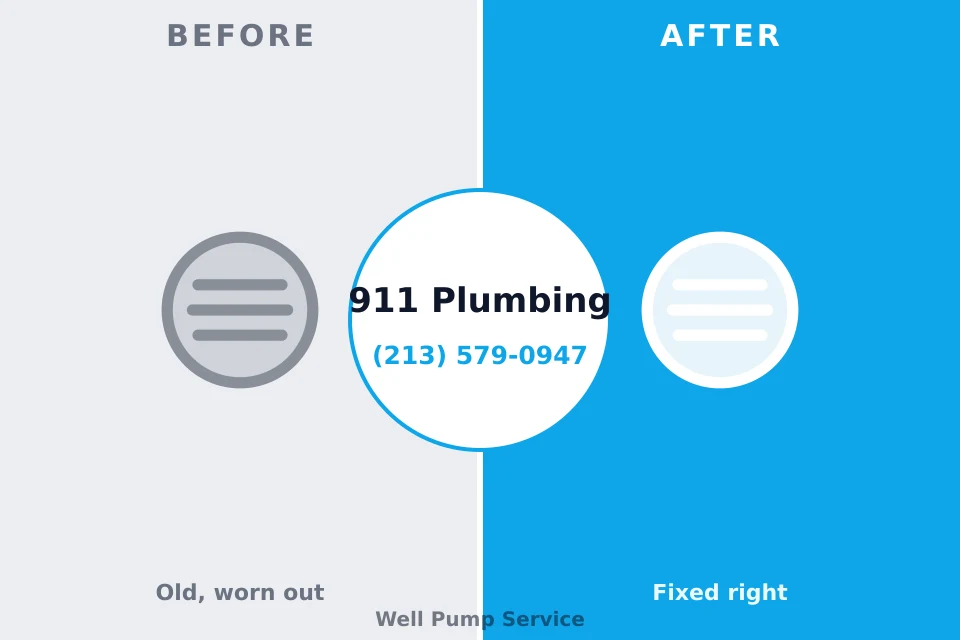 Before and after: plumbing repair Downs, IL